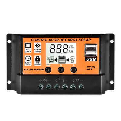 

Charge Controller Solar Panel Input Adjustable Parameter LCD Display Current Capacity