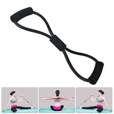 

Willstar 8 Word Fitness Pull Rope Elastic Resistance Bands Yoga Workout Gym Exercise Band