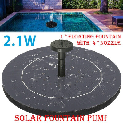 

4 Different Nozzles Spray 6 Different Shapes Solar Fountain Pump for Garden Pool Pond Decoration