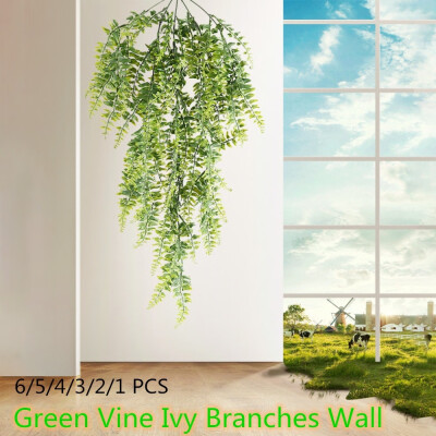 

Willstar 654321PCS Green Vine Ivy Branches Wall Garden Hanging Plant Vine Home Garden Party Decor