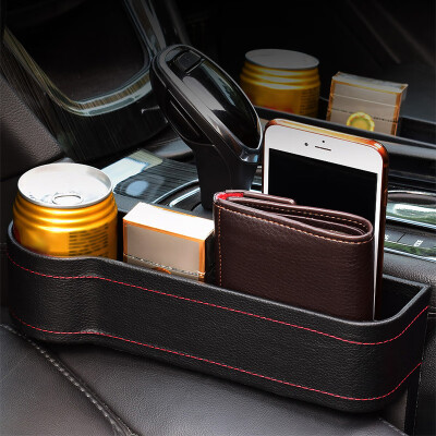 

Car Seat Crevice Storage Box PU Leather Seat Side Bag for Phone Wallet Key Card Stowing Tidying Boxes Universal Auto Accessories