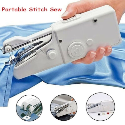 

Mini Portable Handheld Sewing Machine Sew Needlework Cordless Clothes Fabrics Electric Sewing Machines Stitch Set