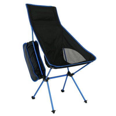 

Folding Camping Chair Aluminum Frame Mesh Back Portable Seat