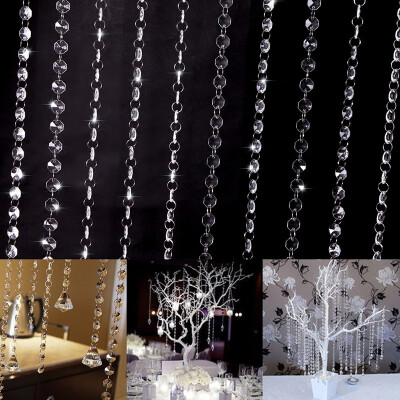 

Wedding DIY Decor Diamond Acrylic Crystal Beads Thread Curtain Iridescent Garland Strand Shimmer Door Curtains