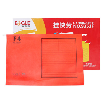 

E-GLE FCF4 hanging fast paper folder folder stationery hanging clip file classification 40 pack color random 9351F