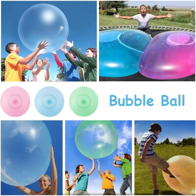 

Children Outdoor Soft Air Water Filled Bubble Ball Blow Up Balloon Toy Fun Party-Pink