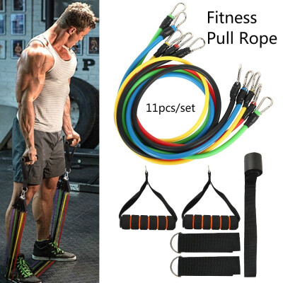 

11PCSSet Fitness Pull Rope for Exercise Fitness Equipment Set Unisex Exercise Tool Home Gym Exercise