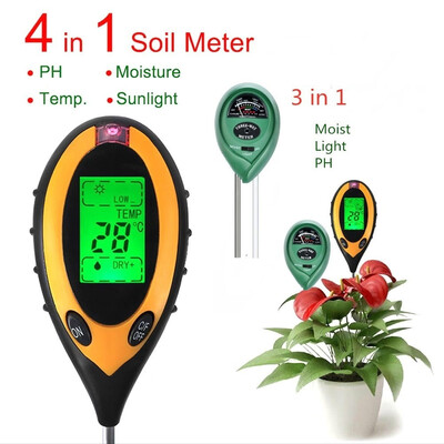 

Willstar 3IN1 Soil PH Meter Tester Kits Moisture Light&PH Test for Garden Farm Lawn Indoor & Outdoor