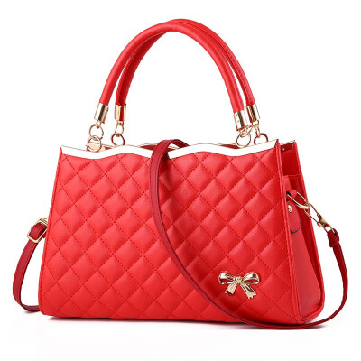 

New pattern Maam Diamond lattice Trend Bow fashion motion Slanting The single shoulder bag Handbag