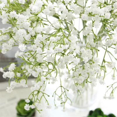 

Artificial Fake Babys Breath Gypsophila Silk Flowers Bouquet Home Wedding Party Decorations Decor Newest 2017