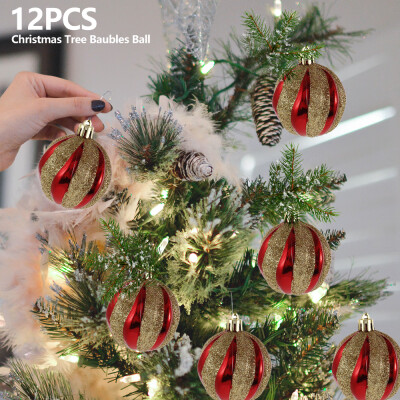 

Willstar Christmas Ball Ornaments Xmas Balls Baubles Tree Hanging Ornaments Glitter Ball Christmas Holiday Home Party Decoration