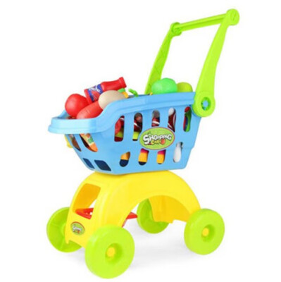 

Childrens play house large simulation shopping cart fun supermarket shopping cart Baby enlightenment early education educational