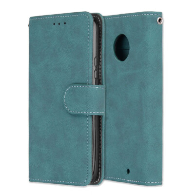 

MOONCASE Motorola Moto X4 Vintage Scrub 3 Card Case - Blue