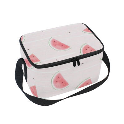 

ALAZA Lunch Box Insulated Watermelon Lunch Bag Large Cooler Tote Bagfor Men Women