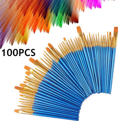 

Willstar 1005014Pcs Professional Paint Brushes Nylon Hair Brushes for Acrylic Oil Watercolor Painting Artist Painting Kits