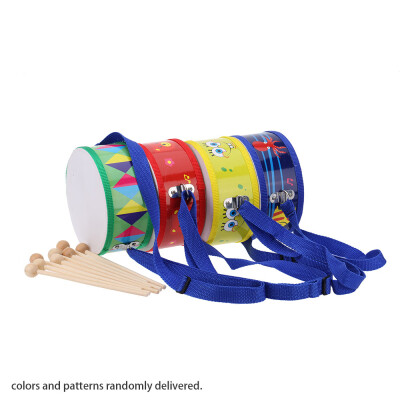 

Colorful Cute Wooden with Plastic Paper Snare Drum Sound Beat Musical Instrument Toy Gift for Baby Kid Child Beginner