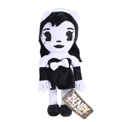 

Plush Toy Animation Horror Game Black&White Doll Girl Dog Toy for Baby Kids Gift