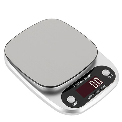 

Kitchen Stainless Steel Food Digital Scale 22 lb 10kg Max with Led Display&Tare Function Kitchen Weight Batteries Included