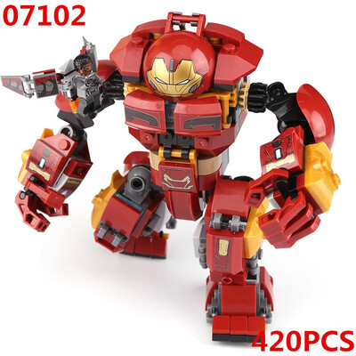 

Lepin 07102 Superheroes Infinity War Iron Man The Hulk Buster Building Blocks Toys Legoing 76104 Super DIY Gift Hero Bricks