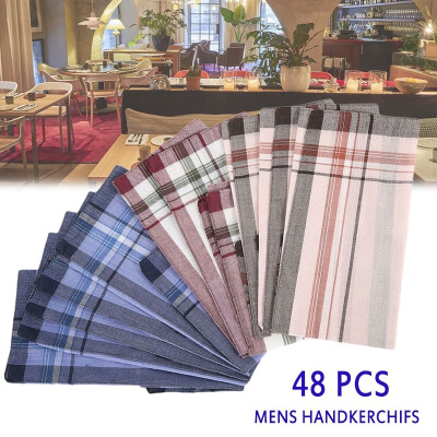 

12243648 Pcs Retro Vintage Handkerchief Polyester Cotton Material Men Handkerchiefs