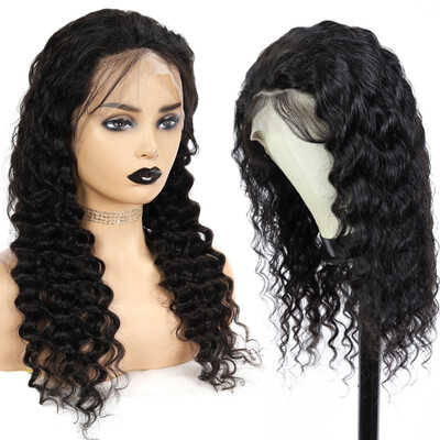 

Amazing Star Curly Hair Full Lace Wigs Brazilian Hair Deep Wave Full Lace Wigs Human Hair Full Lace Wigs Natural Color