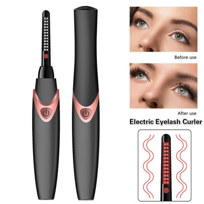 

Portable Mini USB Rechargeable Electric Heated Eyelash Long Lasting Electric Ironing Eyelash Curler Device for Beauty Gift