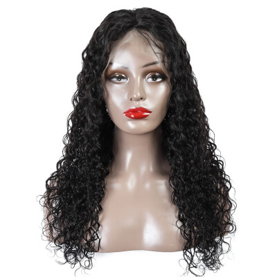 

Amazing Star Human Hair Water Wave Crochet Lace Front Wigs with Baby Hair Malaysian Virgin Hair Lace Frontal Wigs