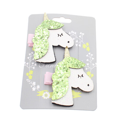 

Cartoon Animal Hair Clip Kid Lovely Glitter Unicorn Hairpin Children Cute Hairgrip Hair Accessories Gift
