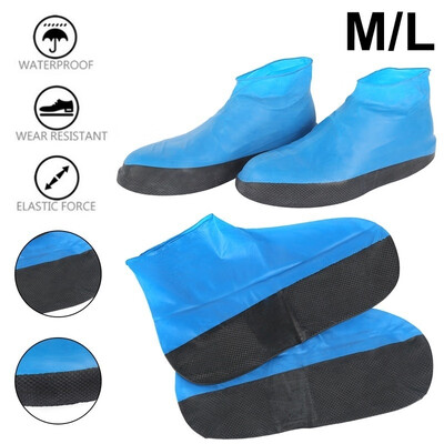 

DIY 1Pair High-top Double-layer Latex Shoe Cover Disposable Shoe Cover