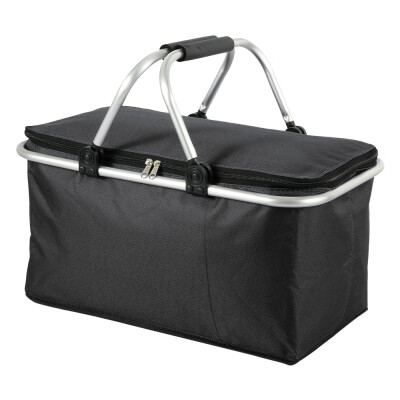 

Folding Picnic Lunch Bag Camping Insulated Cooler Hamper Storage Basket Box with Handle