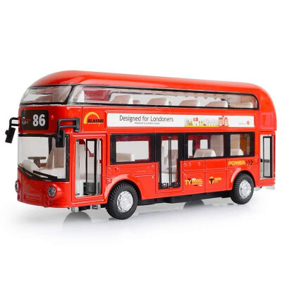 

Tour bus air-conditioned bus city bus model childrens toy car