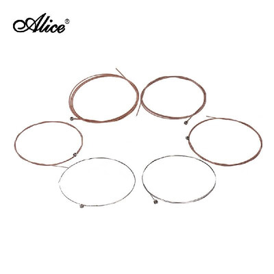 

Alice A206-L Light Acoustic Guitar Strings Set Stainless Steel Strings for 36Inch - 42Inch Acoustic Guitars Pack of 6PCS
