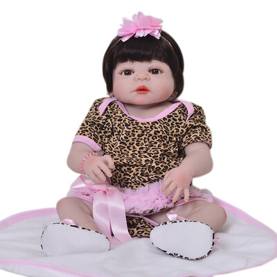 

Lifelike 23 Inch Baby Reborn Bonecas 57 cm Full Body Silicone Baby Alive Doll For Boy Fashion Kid Toy Waterproof Newborn Doll