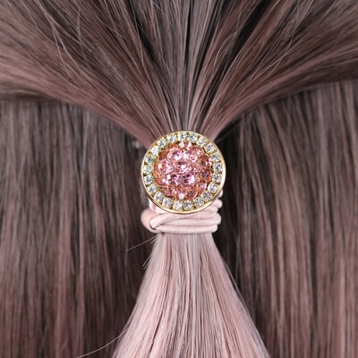 

UPLUS simple fresh round full rope rope coral powder ins wind ring bracelet dual-use rubber band tied hair pony tail rope rubber band hair ring