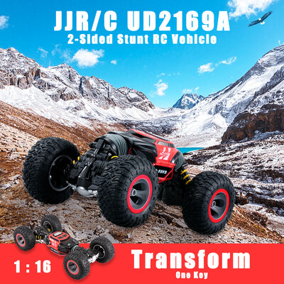 

JJRC UD2169A 24G 116 4WD Double Sided Stunt RC Car One Key Transform Vehicle Monster Rock Crawler Off-road Truck RTR