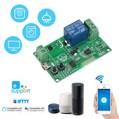 

eWeLink DC5V USB5V Wifi Switch Wireless Relay Module Smart Home Automation Modules Phone APP Remote Control Timer Switch Compatib