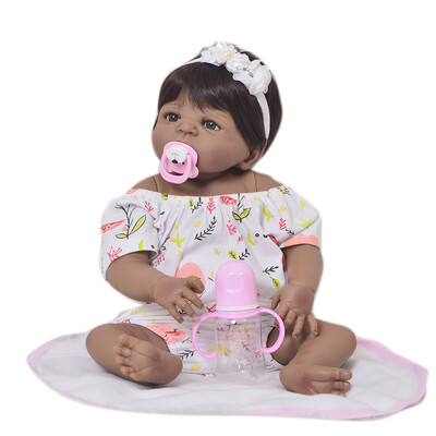 

New Arrival 19 48 cm Reborn Girl Baby Doll Full Silicone Body Realistic Princess Newborn Doll For Kids Birthday Gifts