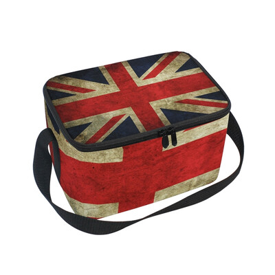 

ALAZA Insulated Lunch Box Flag Printed Lunch Bag for Men Women Portable Tote Bag Cooler Bag
