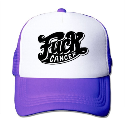 

FashionMZI Unisex Trucker Hat Fuck Cancer 1 Men Women Adjustable Mesh Cap Funny Back Cap