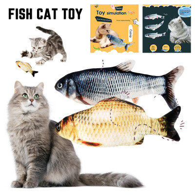 

Cat Wagging Fish Toy Interactive Motion Play Pet Electronic Toy Dancing Fish UK