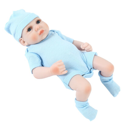 

Willstar 08 ft Reborn Baby Doll Lifelike Baby Solid Silicone Toddler Boy Girl Doll White