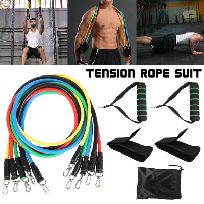 

1pc11Pcs Sport Resistance Band Set Abs Exercise Fitness Tube Workout Bands Body Building Fitness Equipment Tool