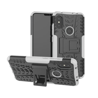 

Heavy Duty Armor Shockproof Hard Hybird Silicone Phone Cover Case for Xiaomi Hongmi Note 6Hongmi Note 6 Pro