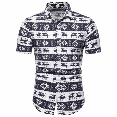 

Cross-boundary E-commerce 2019 Foreign Trade Mens Printed Shirts Shown Short Sleeved Shirts Leisure Short Sleeved Shirts TC16