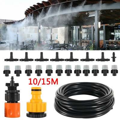 

1015M Outdoor Garden Misting System Fan Cooler Water Cooling Patio Mist Spray Kit Adjustable Water Dripper Head Sprinkler