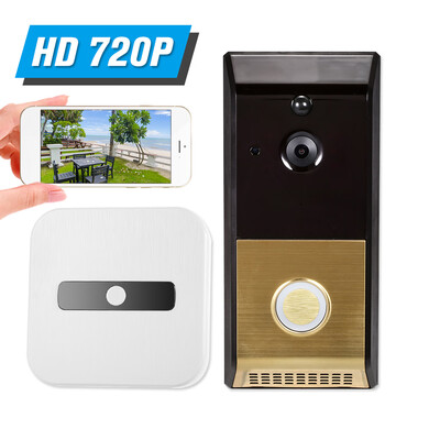 

WiFi Smart Wireless Security DoorBell Smart HD 720P Visual Intercom Recording Video Door Phone With Indoor Ding-Dong APP Remote Ho