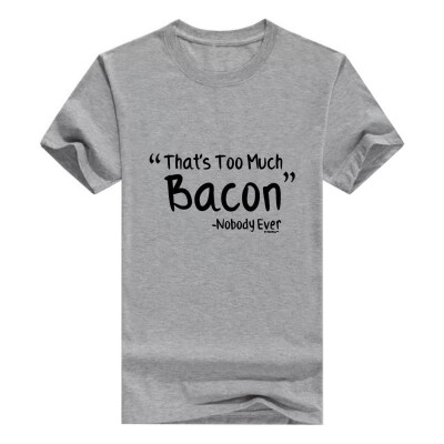 

Funny Bacon Thats Too Much Bacon Said Nobody Ever Youth T-Shirt