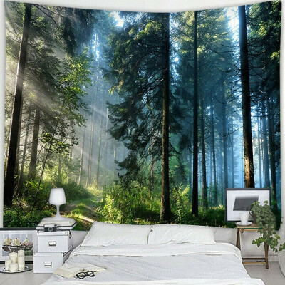 

3D Forest Nature Tapestry Wall Hanging Throw Bedspread Home Decor Cover Mat Art 200x150cm