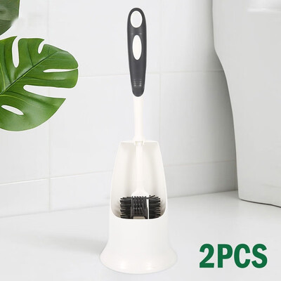 

Portable TPR Soft Rubber Toilet Cleaning Brush Plastic Holder Home Cleaning Bathroom Cleaning Brush