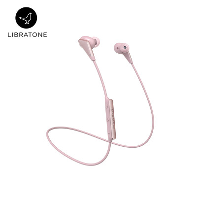 

Libratone birdie audio Track wireless Bluetooth magnetic inhalation earphones sports Bluetooth earbuds neck wearing neck-mounted pink